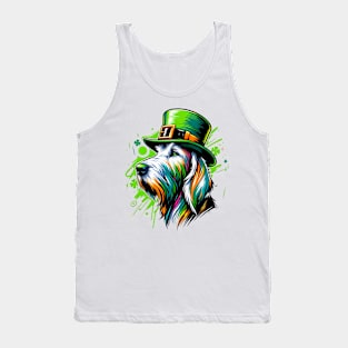 Spinone Italiano Enjoys a St Patrick's Day Celebration Tank Top